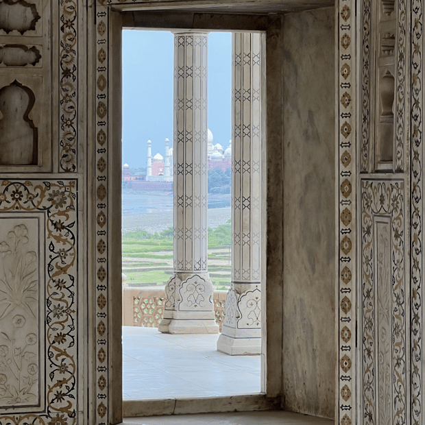 Photo of Shah Jahan's view of the Taj Mahal