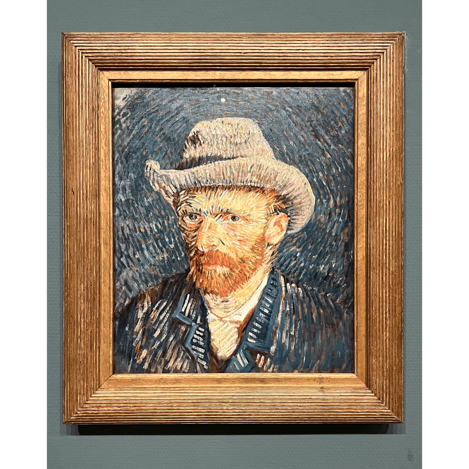 Photo of Self-Portrait with Grey Felt Hat — Vincent van Gogh