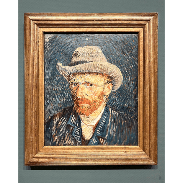 Photo of Self-Portrait with Grey Felt Hat — Vincent van Gogh