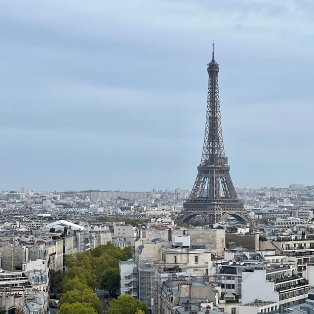 Photo of View from atop the Arc de Triomphe