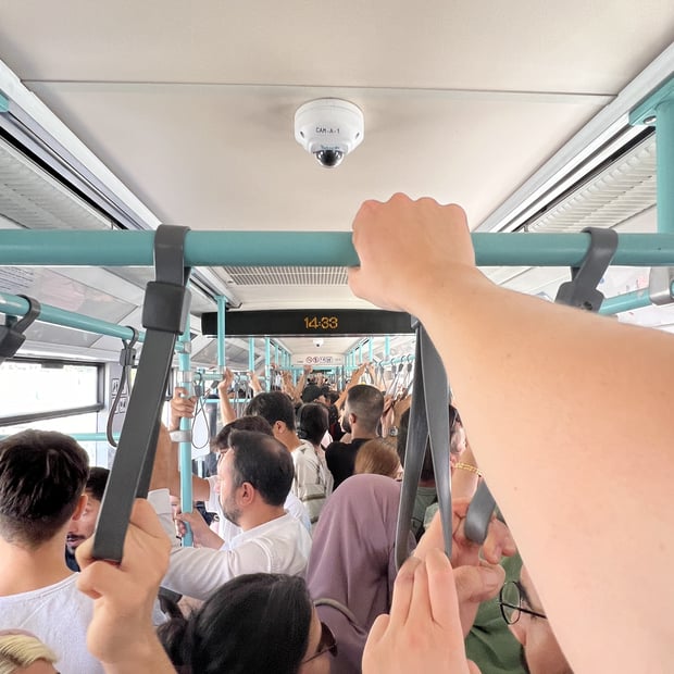 Photo of Packed train ride