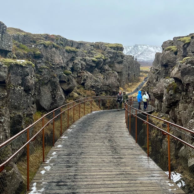 Photo of North American and Eurasia tectonic plates boundary