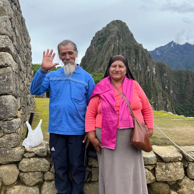 Photo of Elderly couple who gifted me a banana