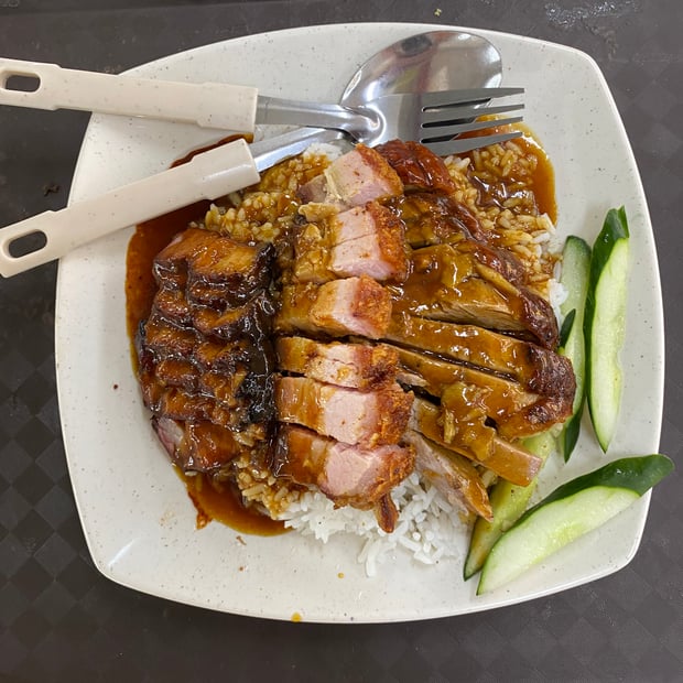 Photo of Chicken, crispy pork, duck & rice