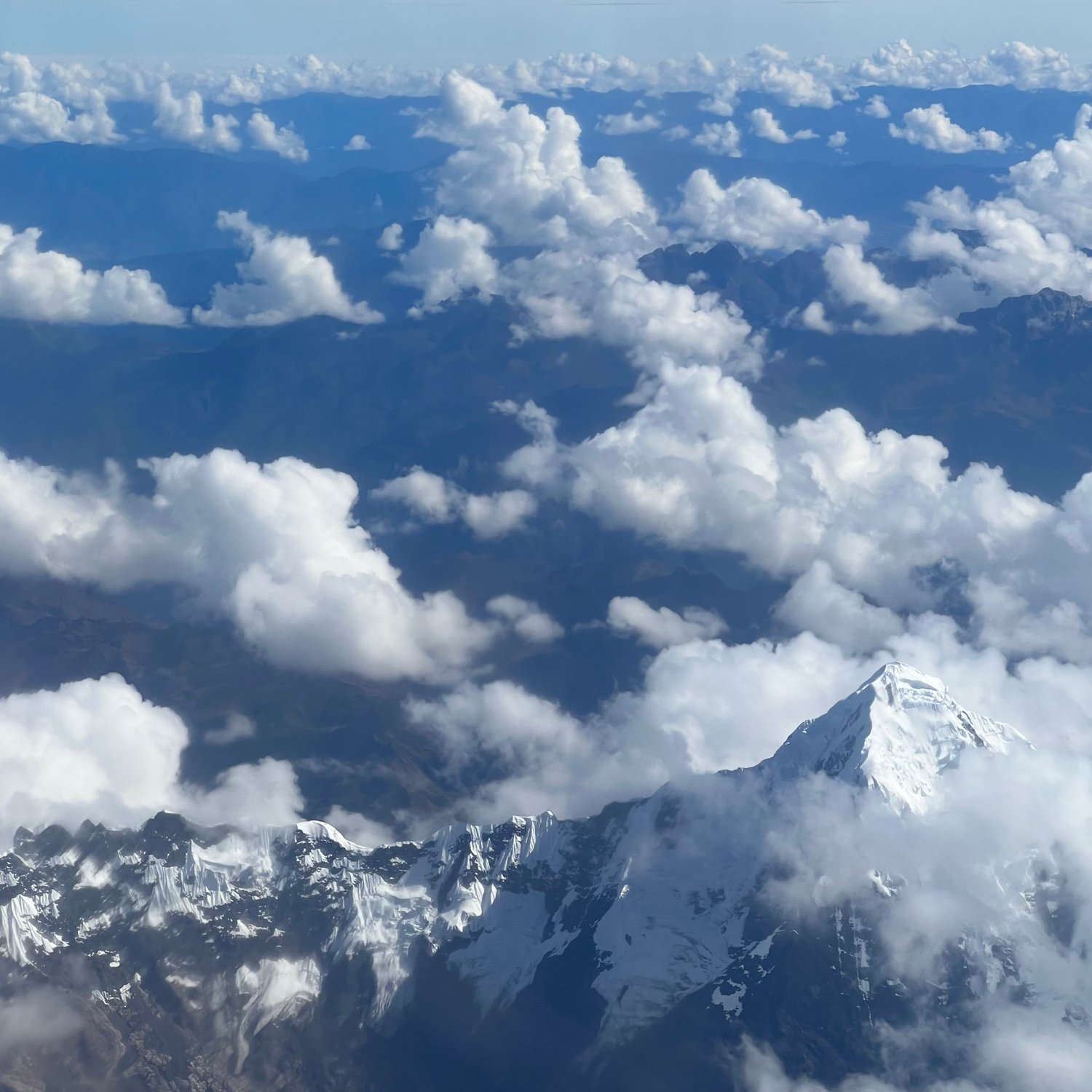 Photo of The Andes from the sky