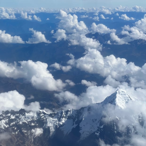 Photo of The Andes from the sky