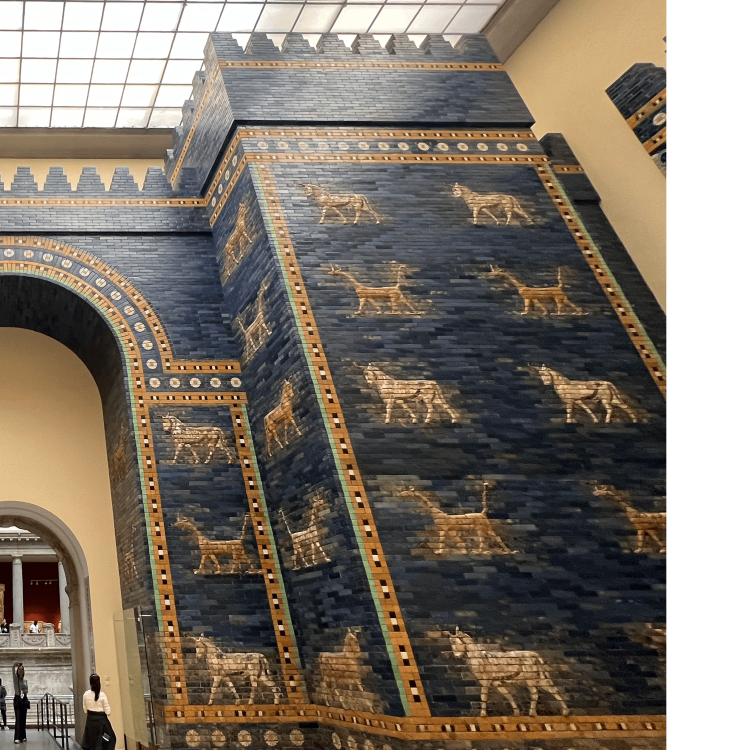 Photo of Ishtar Gate in the Pergamon Museum (right)