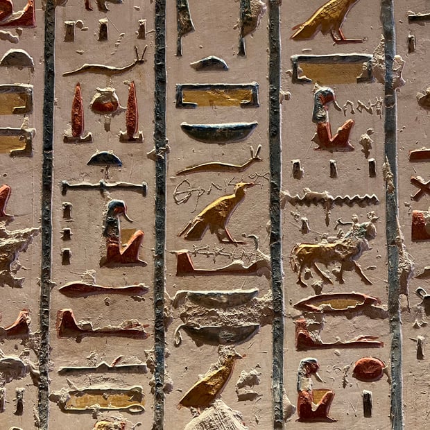 Photo of Hieroglyphs found in Valley of the Kings