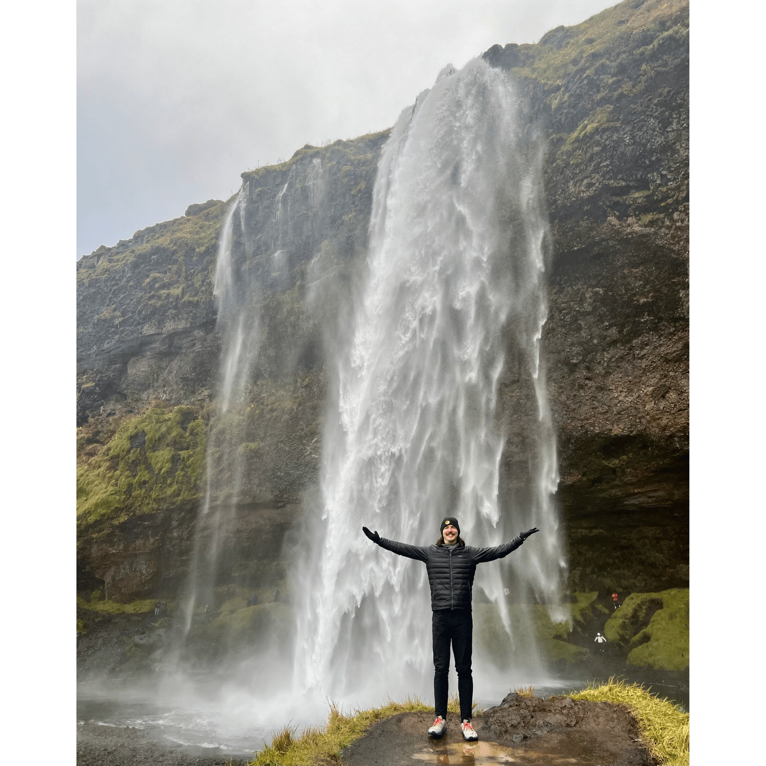 Photo of Stoked at Seljalandsfoss!