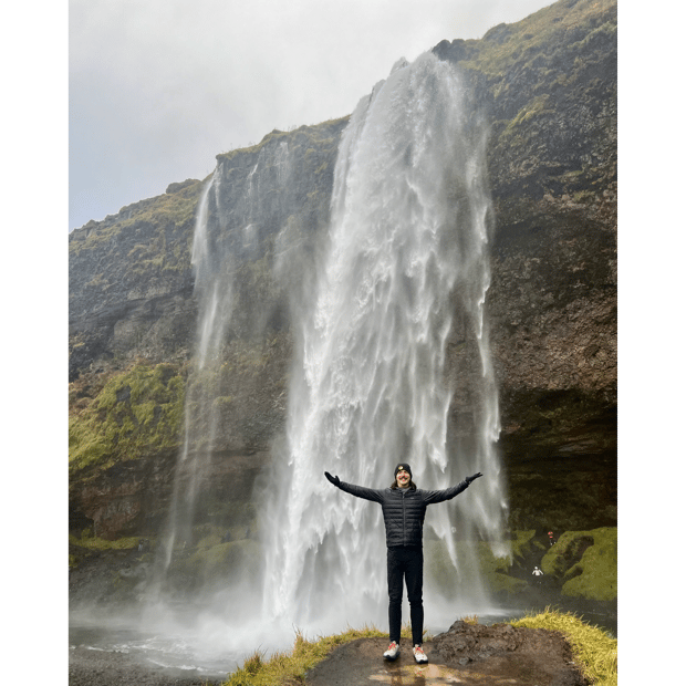 Photo of Stoked at Seljalandsfoss!