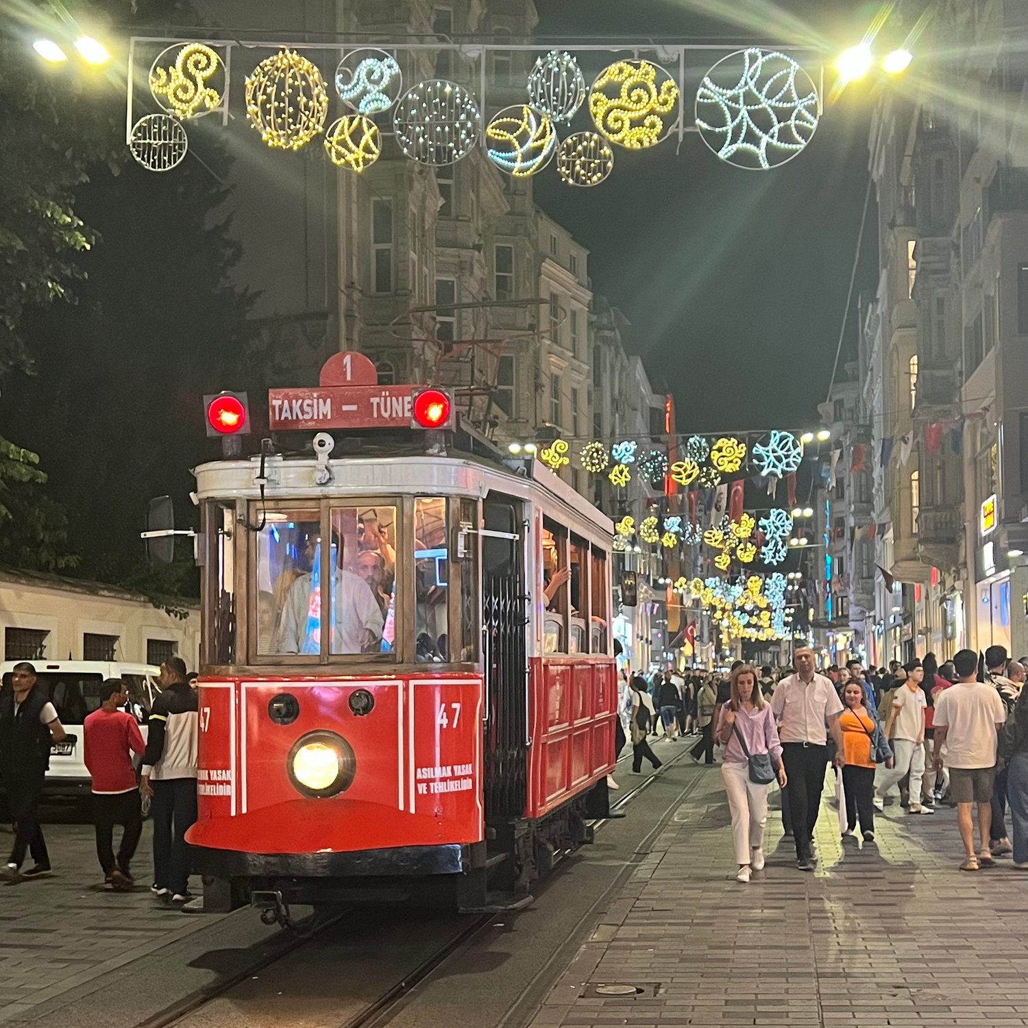 Photo of Tram on İstiklal Avenue