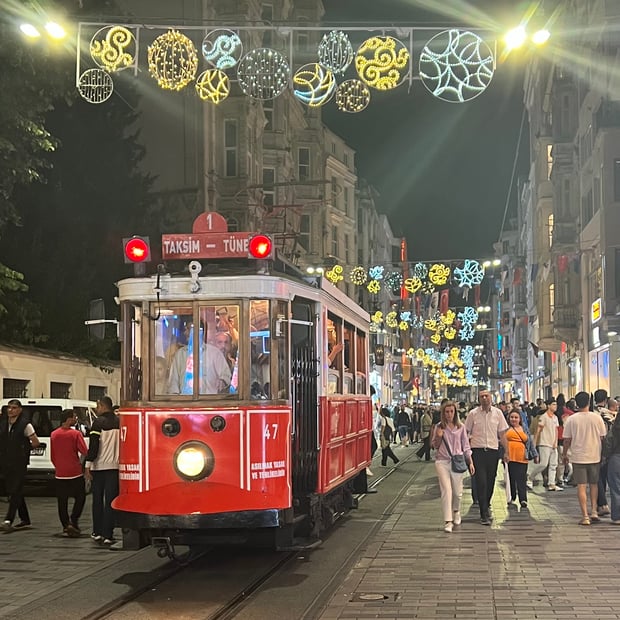 Photo of Tram on İstiklal Avenue