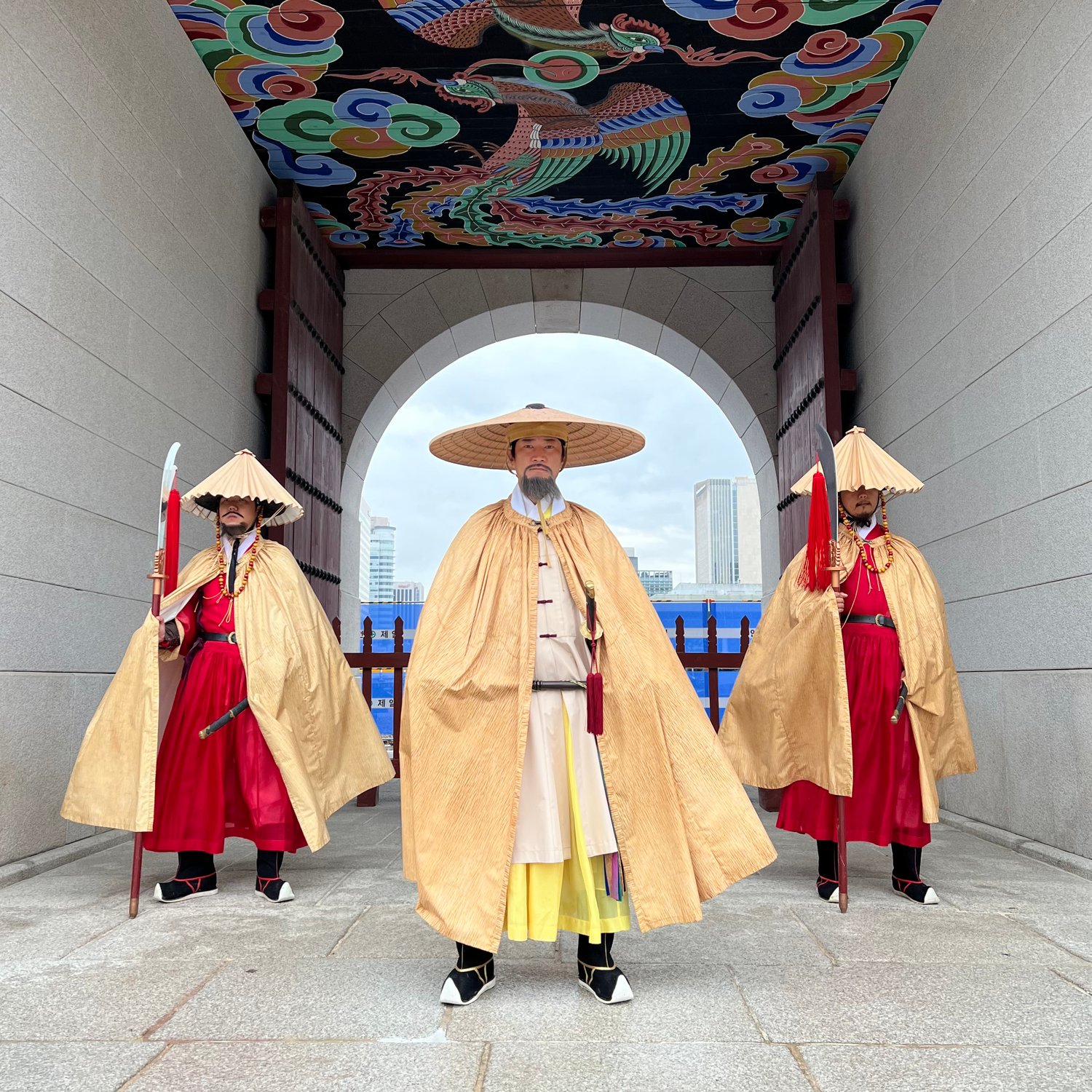 Photo of Guards at Gyeongbokgung Palace