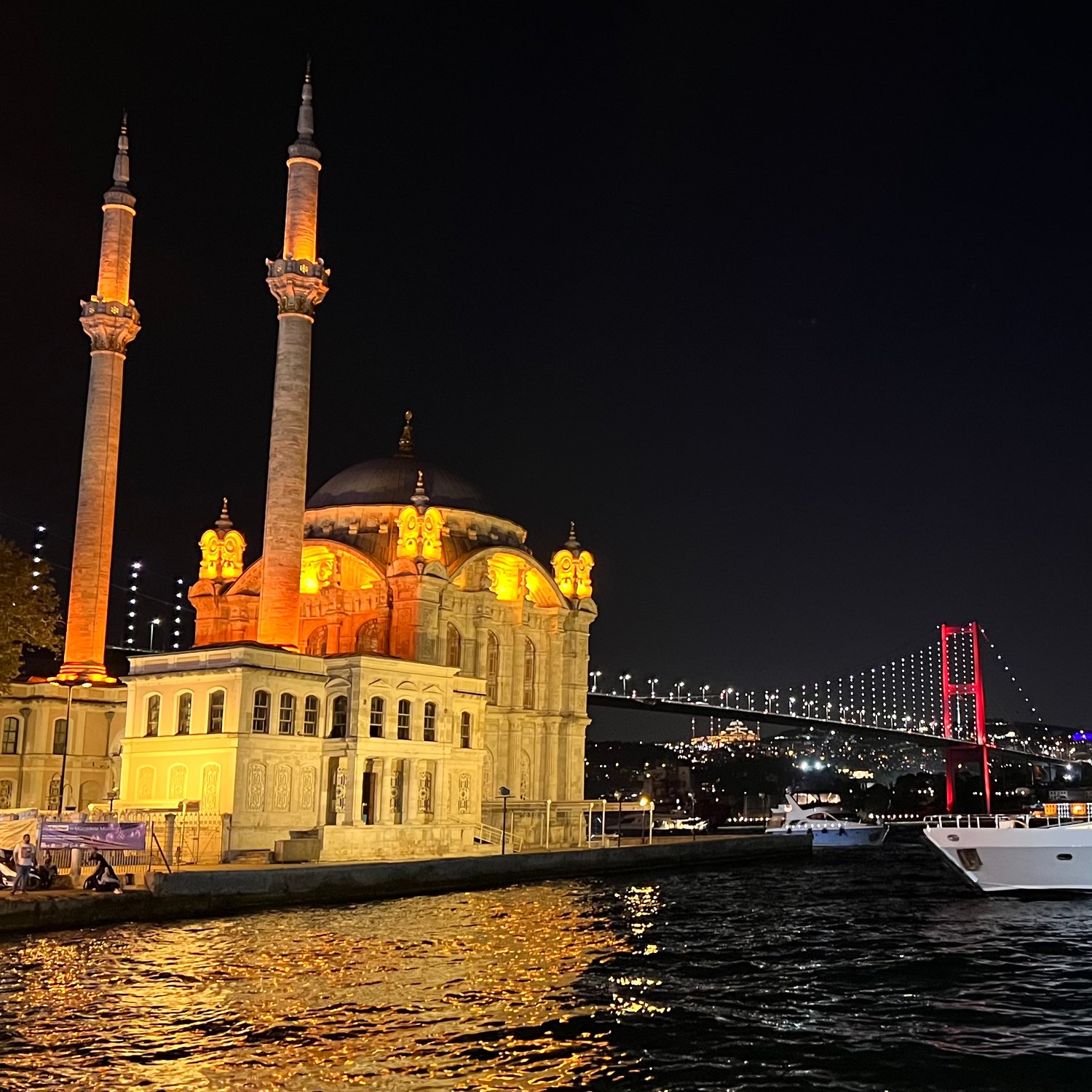 Photo of Büyük Mecidiye Mosque w/ the Bosphorus Bridge