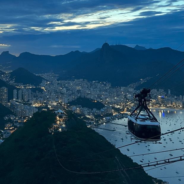 Photo of Rio de Janeiro from Sugarloaf Mountain (right)