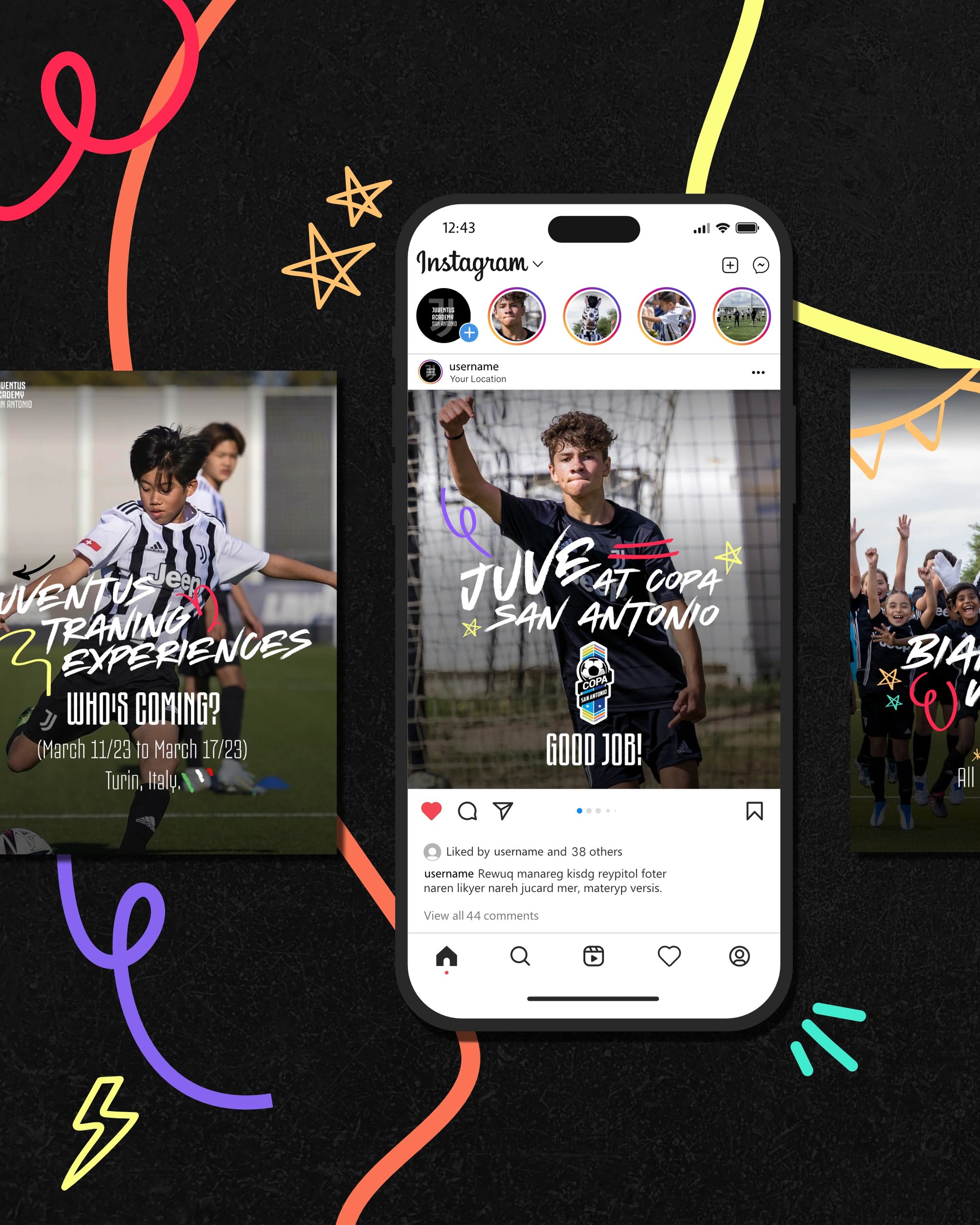 Juventus Academy · Social media