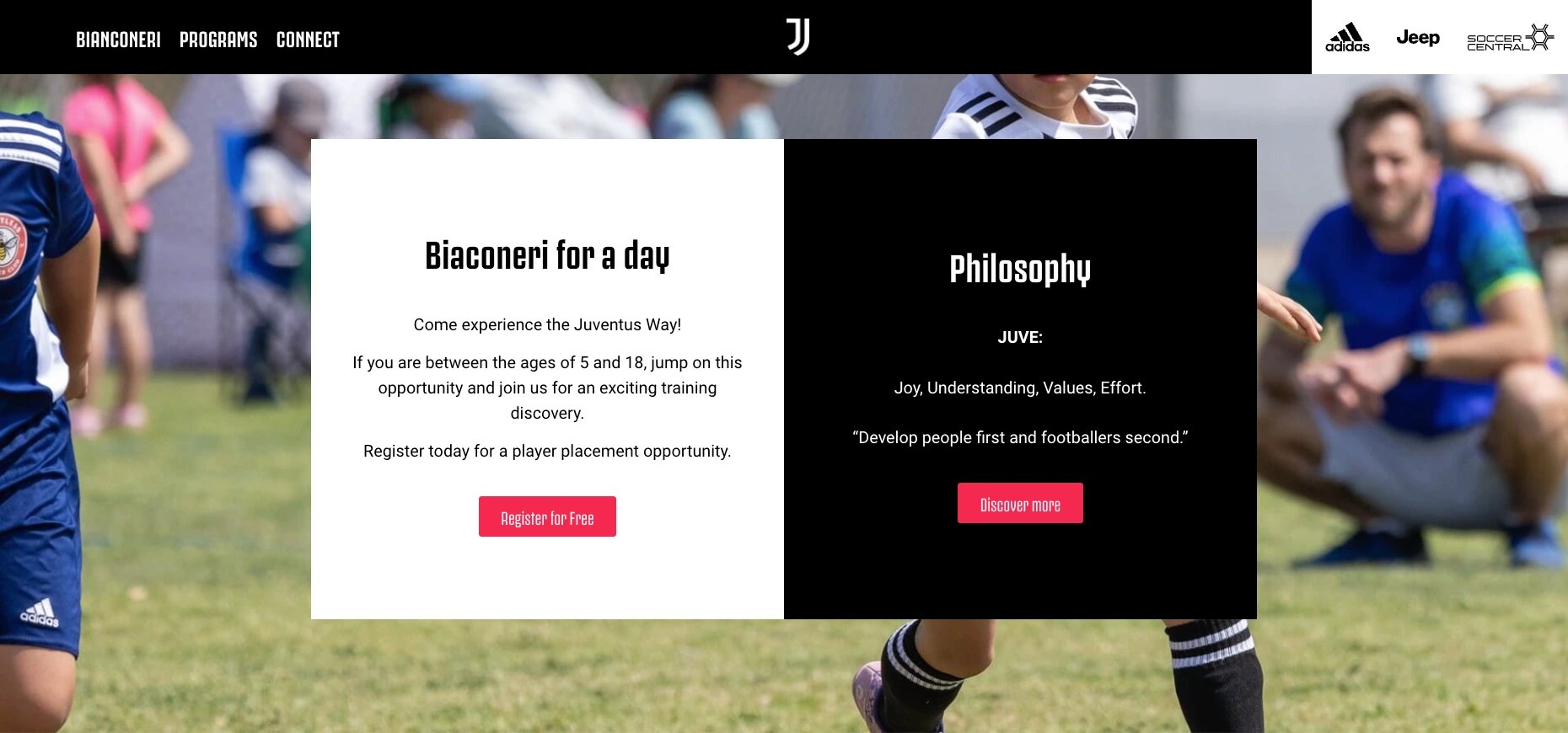 Juventus Academy · Sitio web (4)