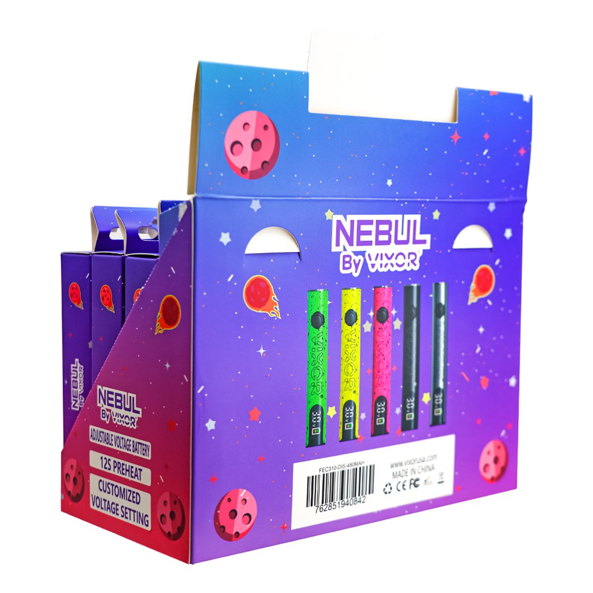 elf bar vape uk 3.5″ 480mAh Nebul by Vixor – Box of 20 Stick Batteries – WYN Distribution main image 0