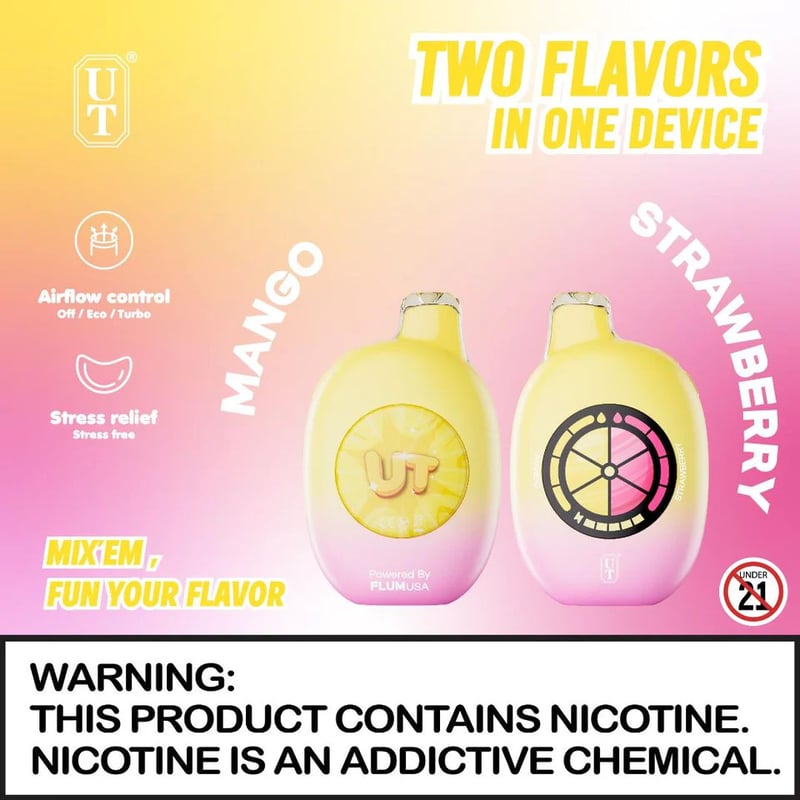 elf bar vape uk UT Bar 50k Duel Flavor Device: Our Honest Review main image 1