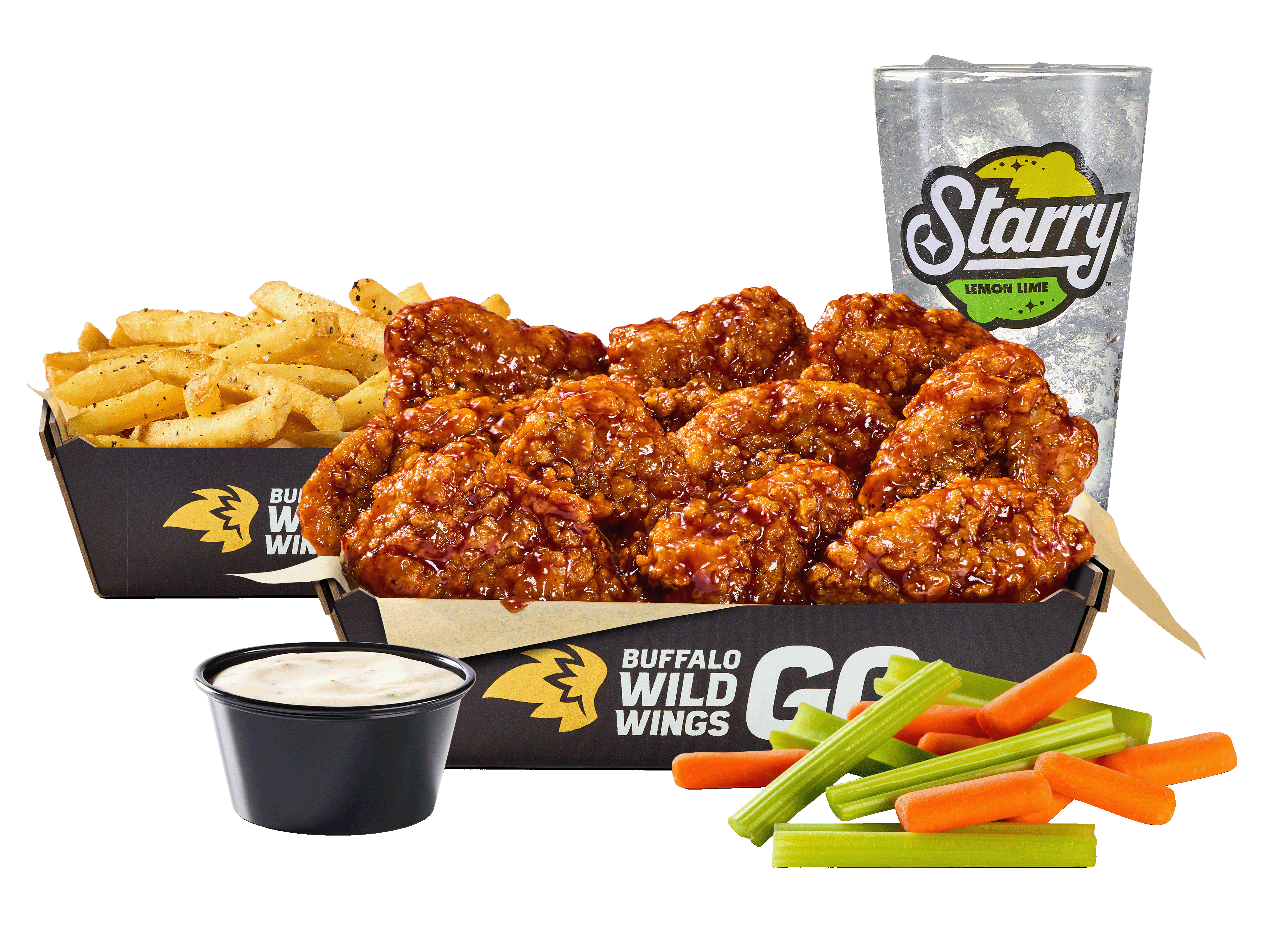 10 BONELESS WINGS LUNCH COMBO product image