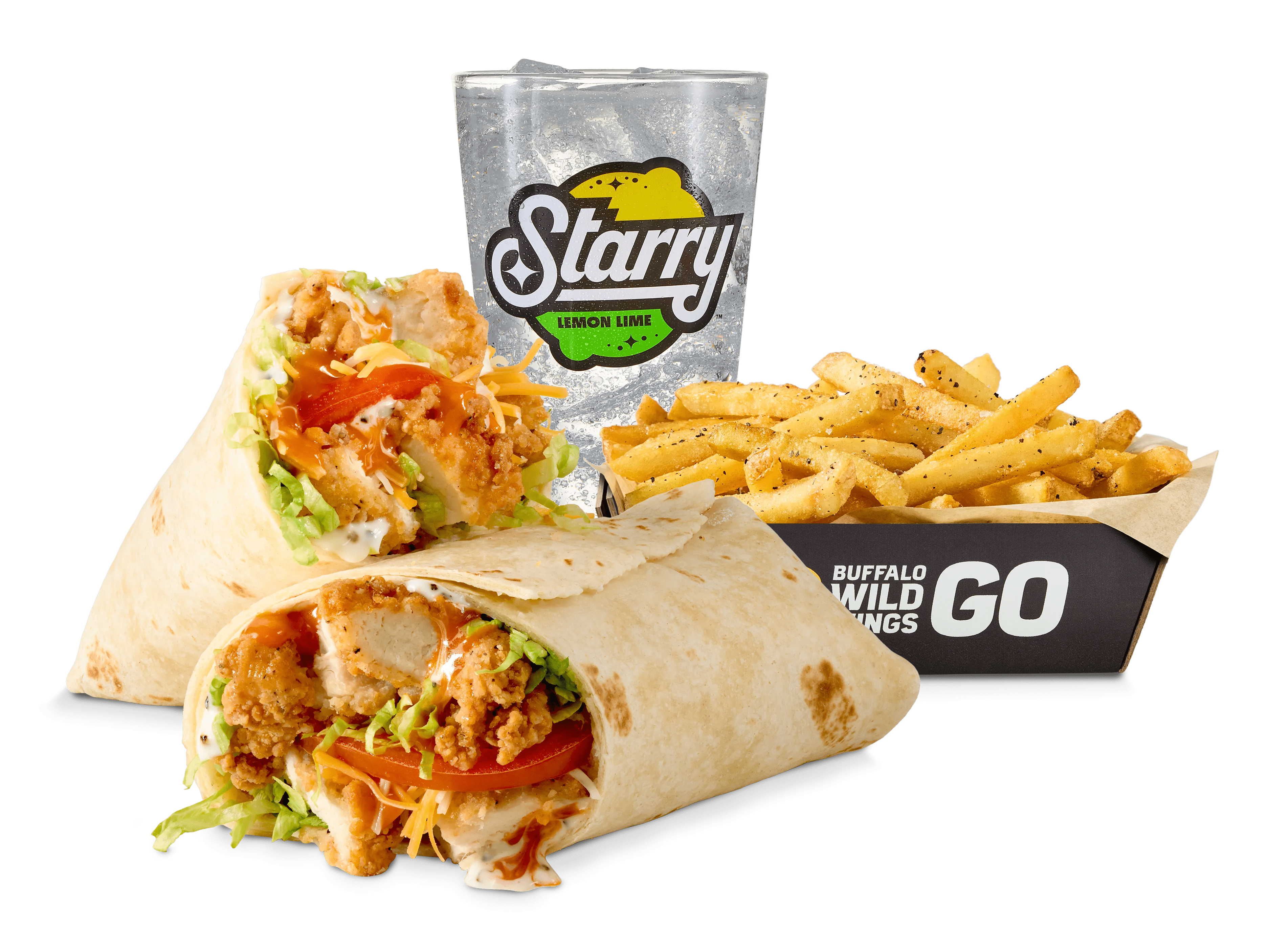 BUFFALO RANCH CHICKEN WRAP LUNCH COMBO product image