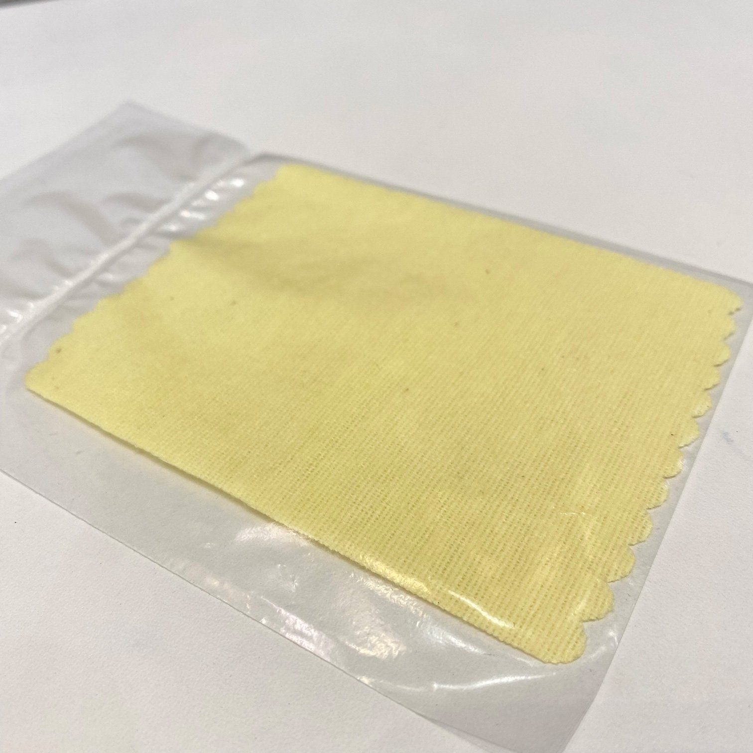 Flanela limpa pratas amarela 10x8cm