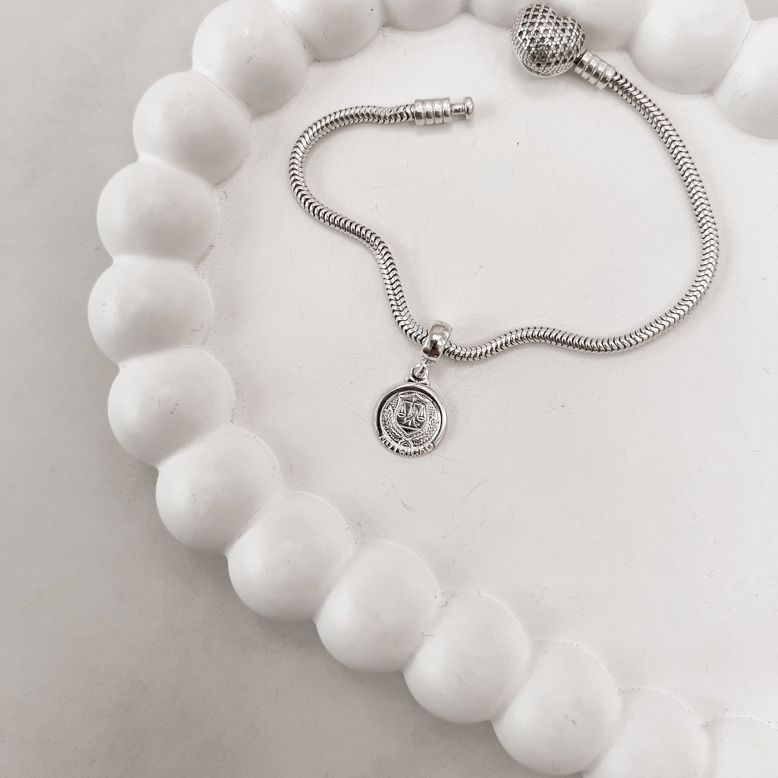 Berloque pingente medalha Nutrição 14mm