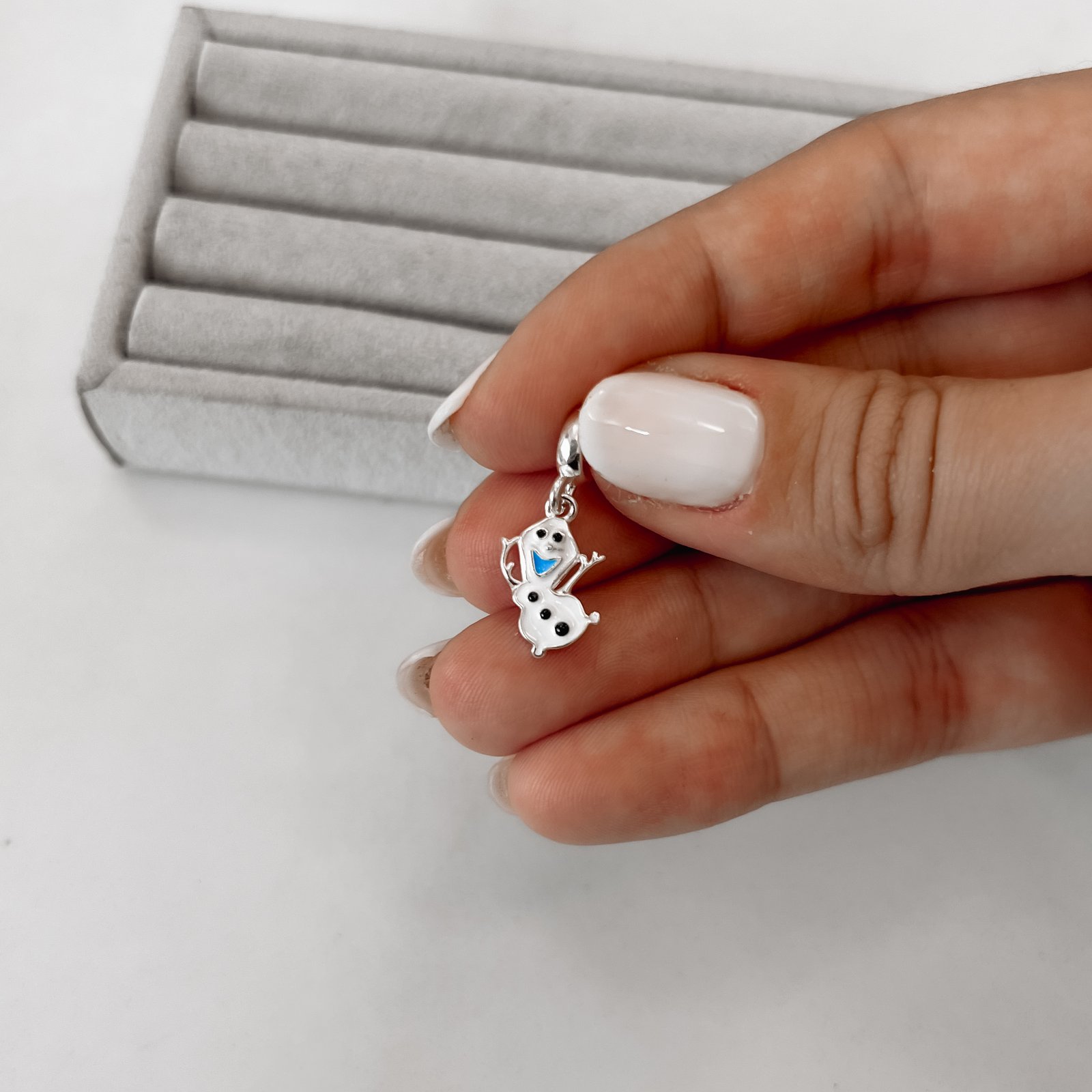 Berloque pingente Olaf 13mm resina