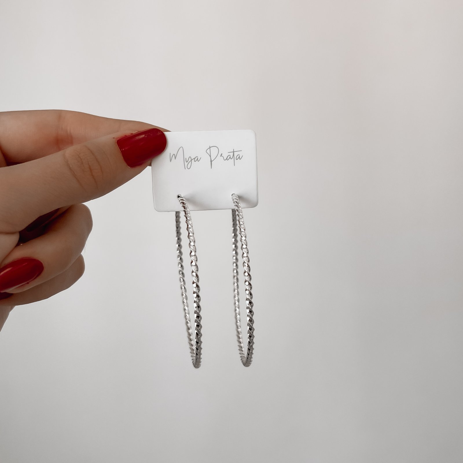 Argola redonda 66mm fio torcido