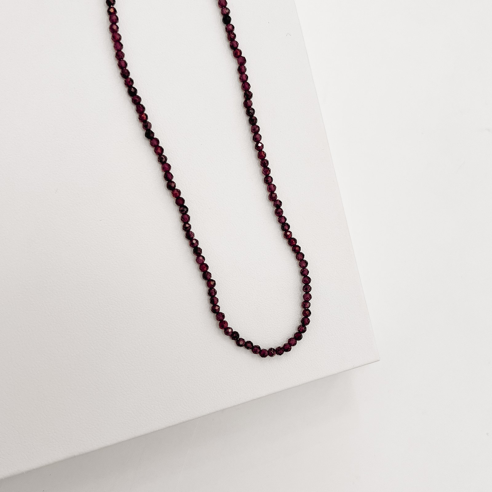 Choker zircônia redonda facetada roxo 2mm