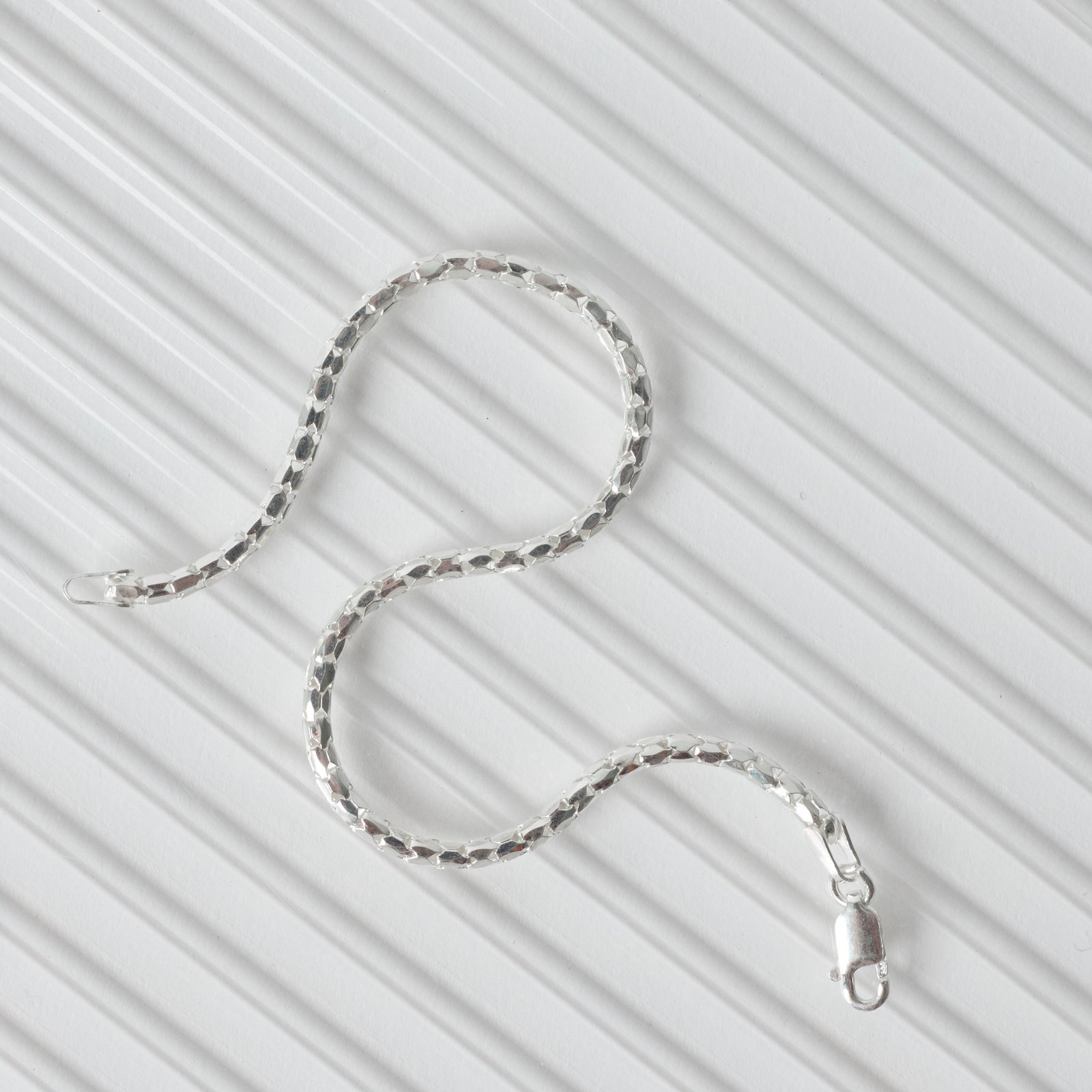 Pulseira corrente pipoca korean 2.3 19cm