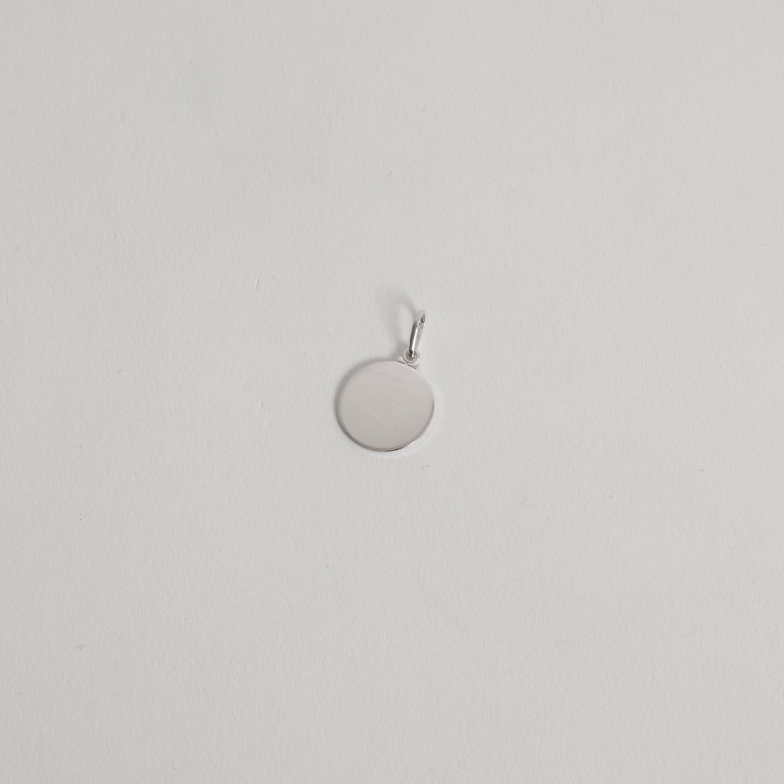 Pingente medalha lisa 15mm