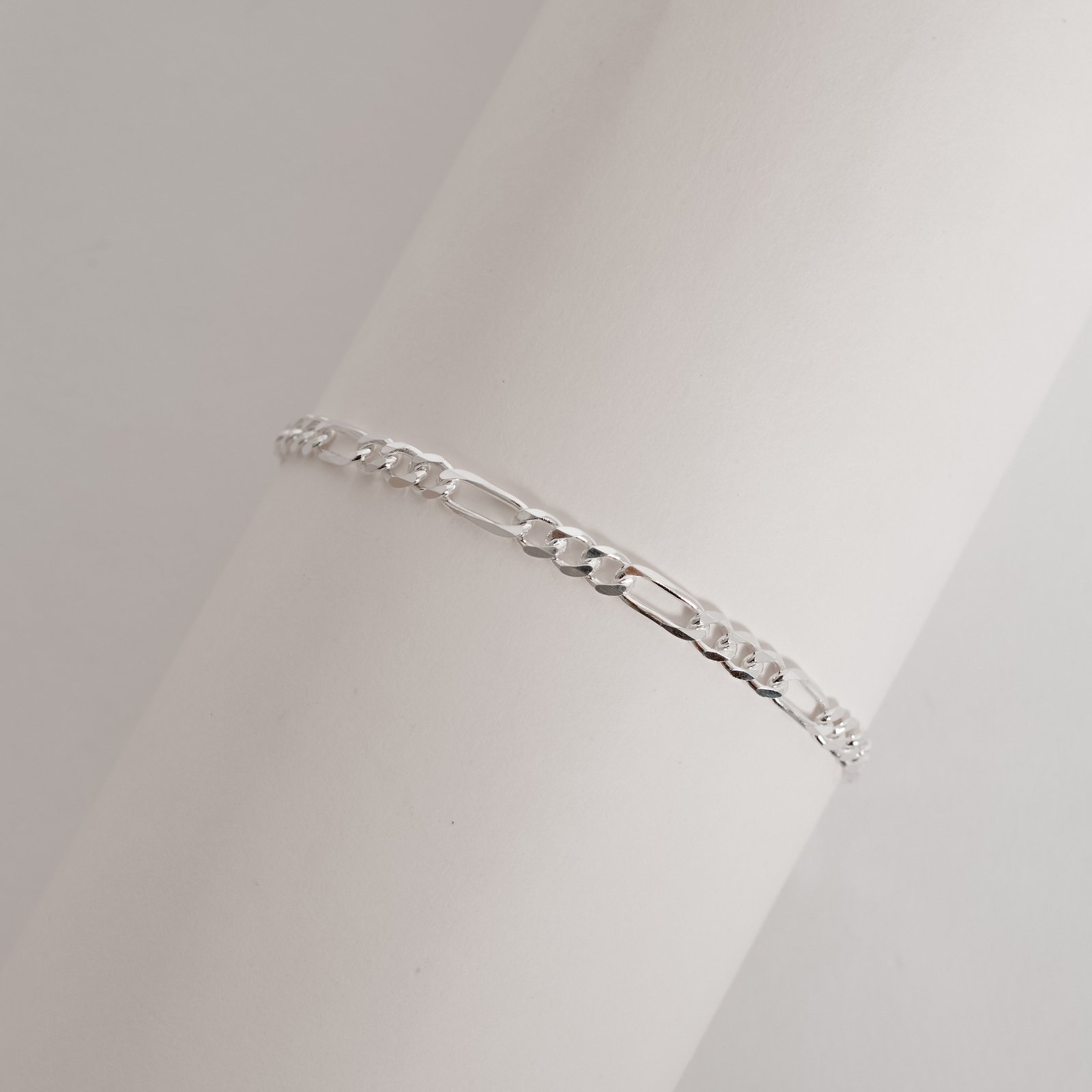 Pulseira infantil corrente 3x1 flat 3.8 17cm