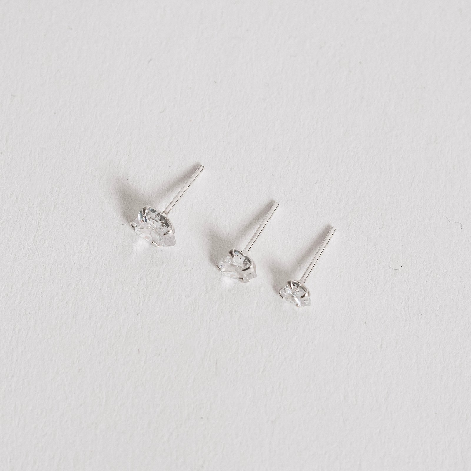 Trio zircônias coração 4, 5 e 6mm