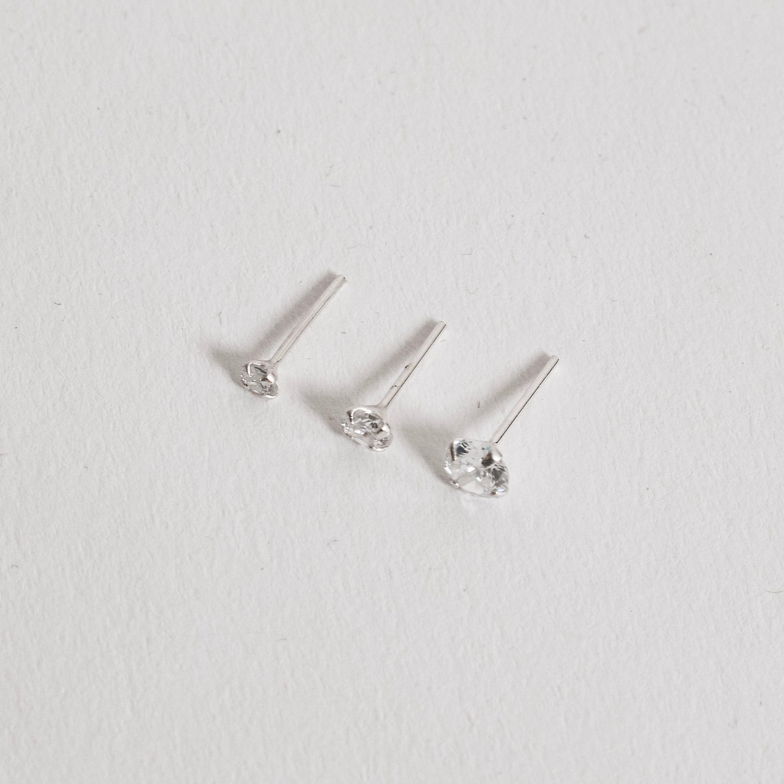Trio zircônia redonda 3, 4 e 5mm cristal
