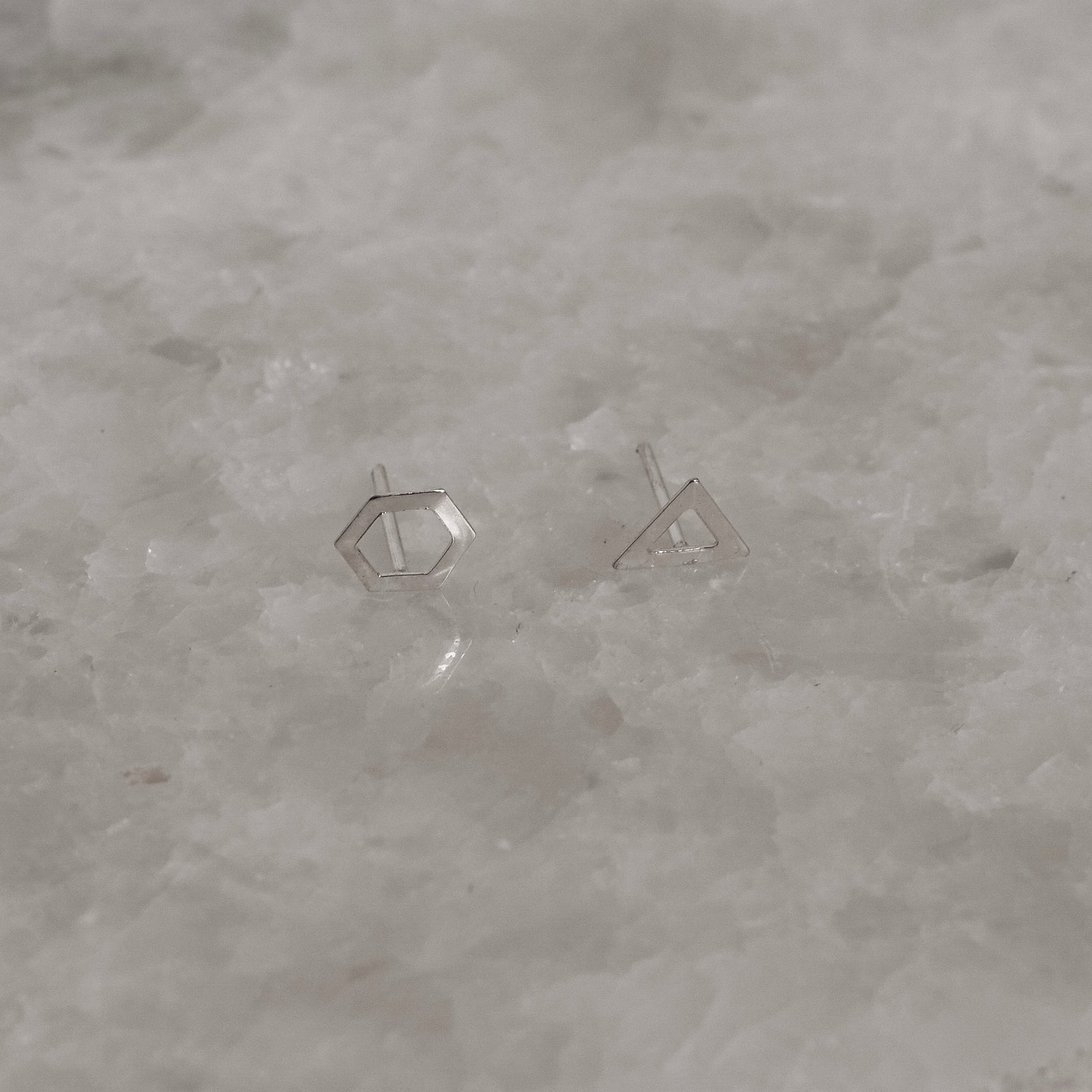 Dupla triângulo invertido e hexágono vazados 6mm