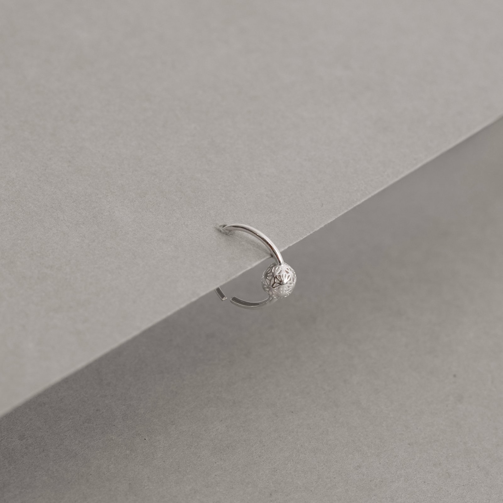 Piercing argola 10mm detalhe bola