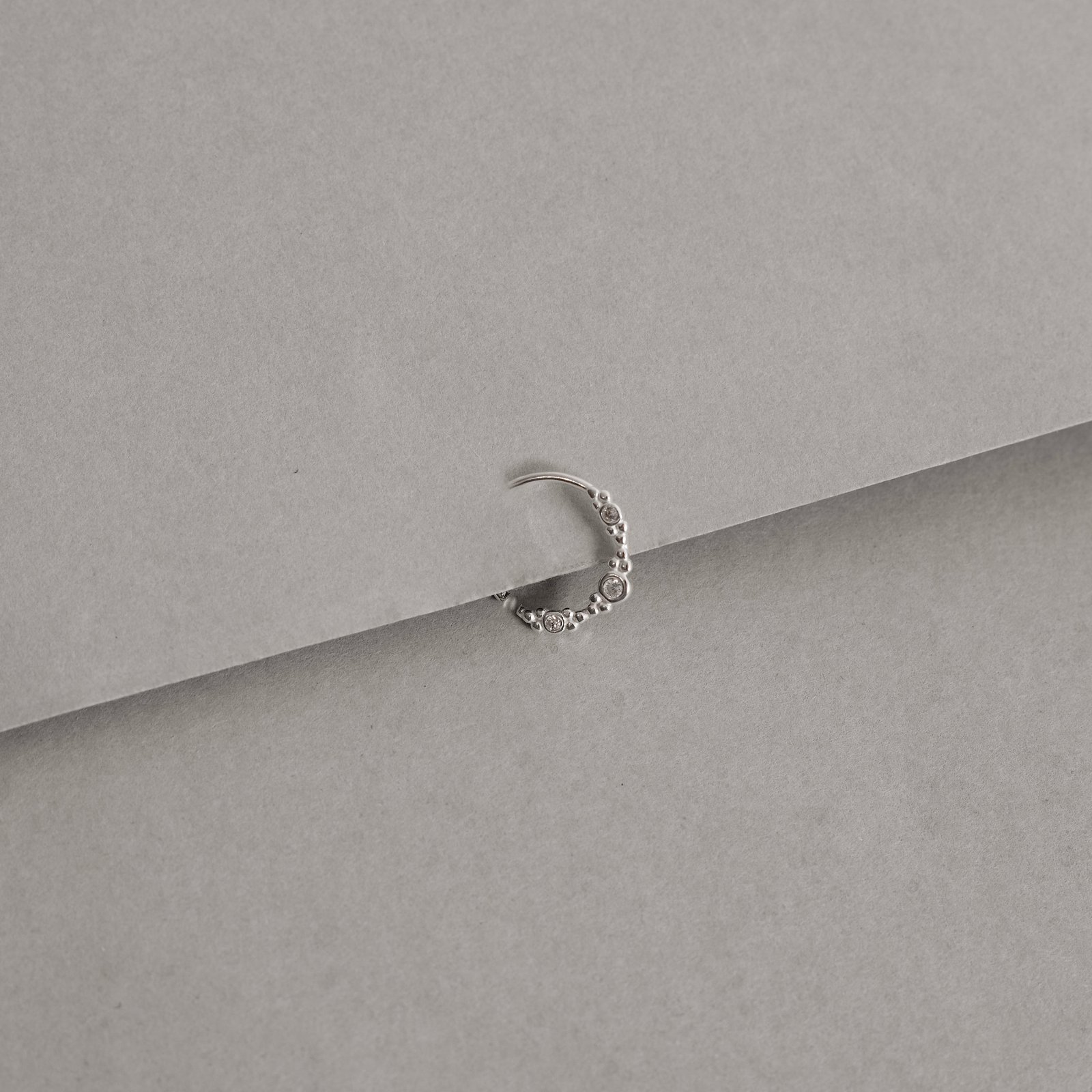 Piercing argola 11mm 3 círculos com zircônias