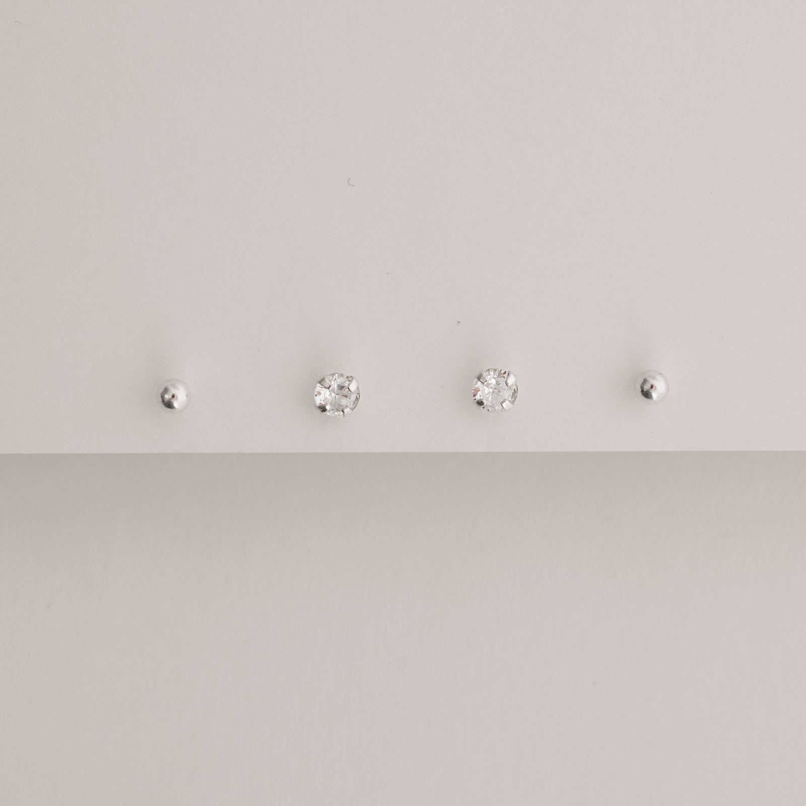 Dupla bola 3mm e zircônia redonda 4mm