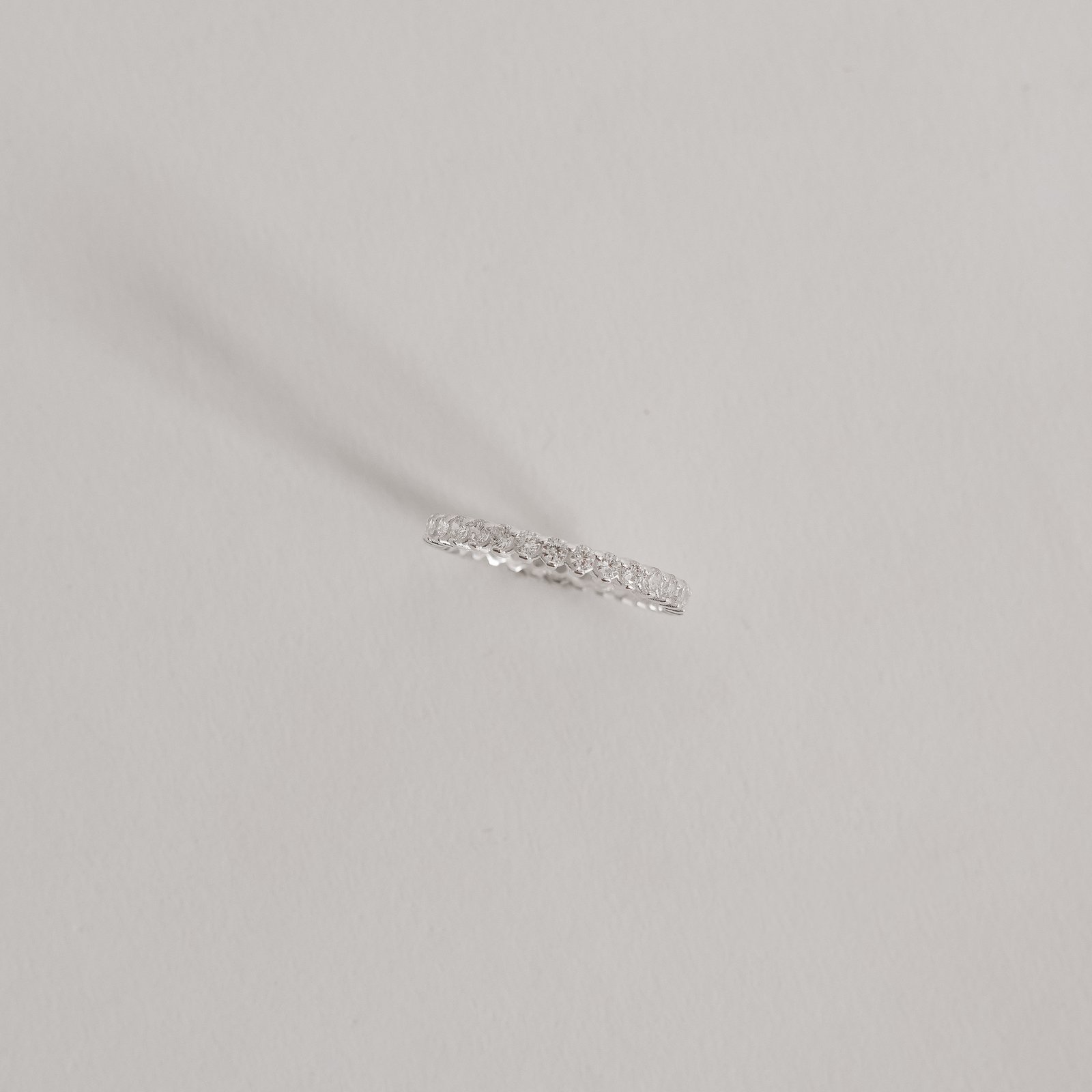 Anel aliança toda cravejada 2.5mm