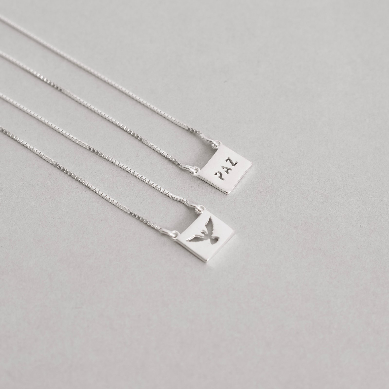 Escapulário placas Espírito Santo e paz v15 60cm