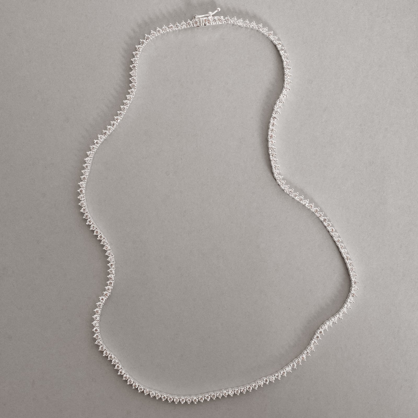 Colar Riviera 3 pontas 2.9 40cm fecho gaveta