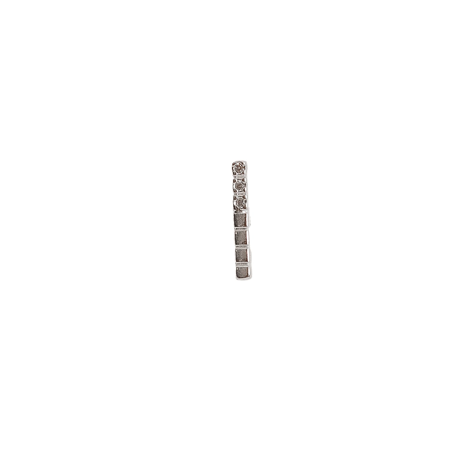 Piercing haste palito com zircônias 10mm