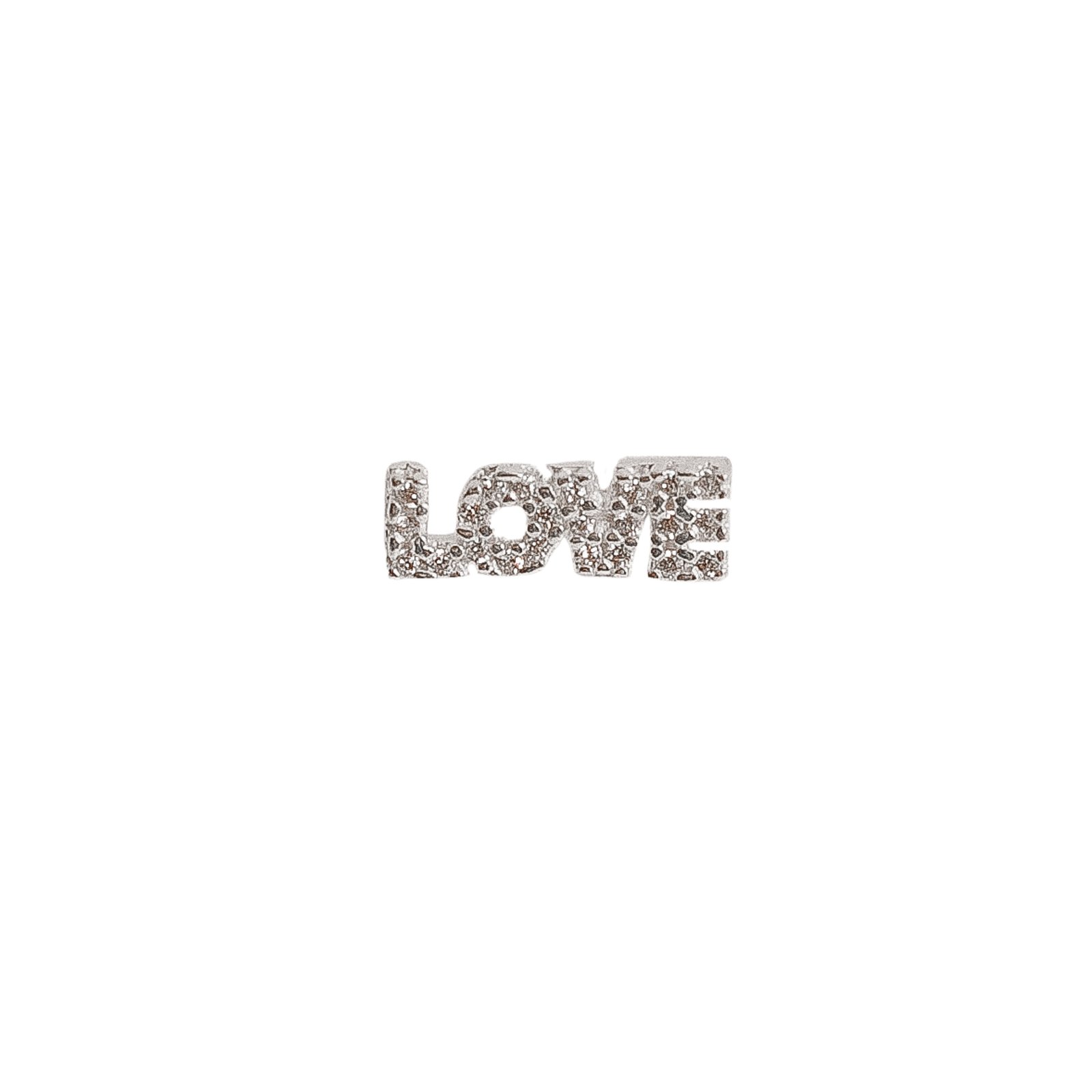 Piercing haste escrito love cravejado 10mm