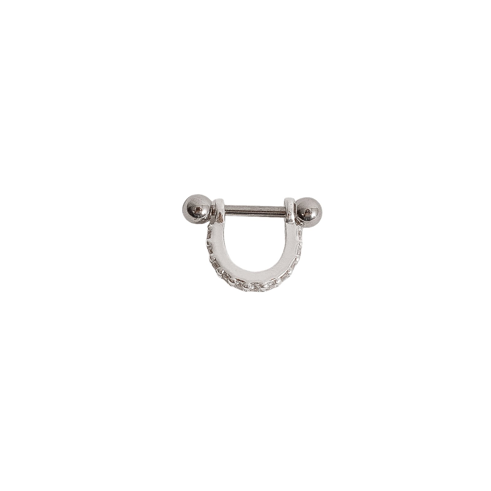 Piercing cravejado haste