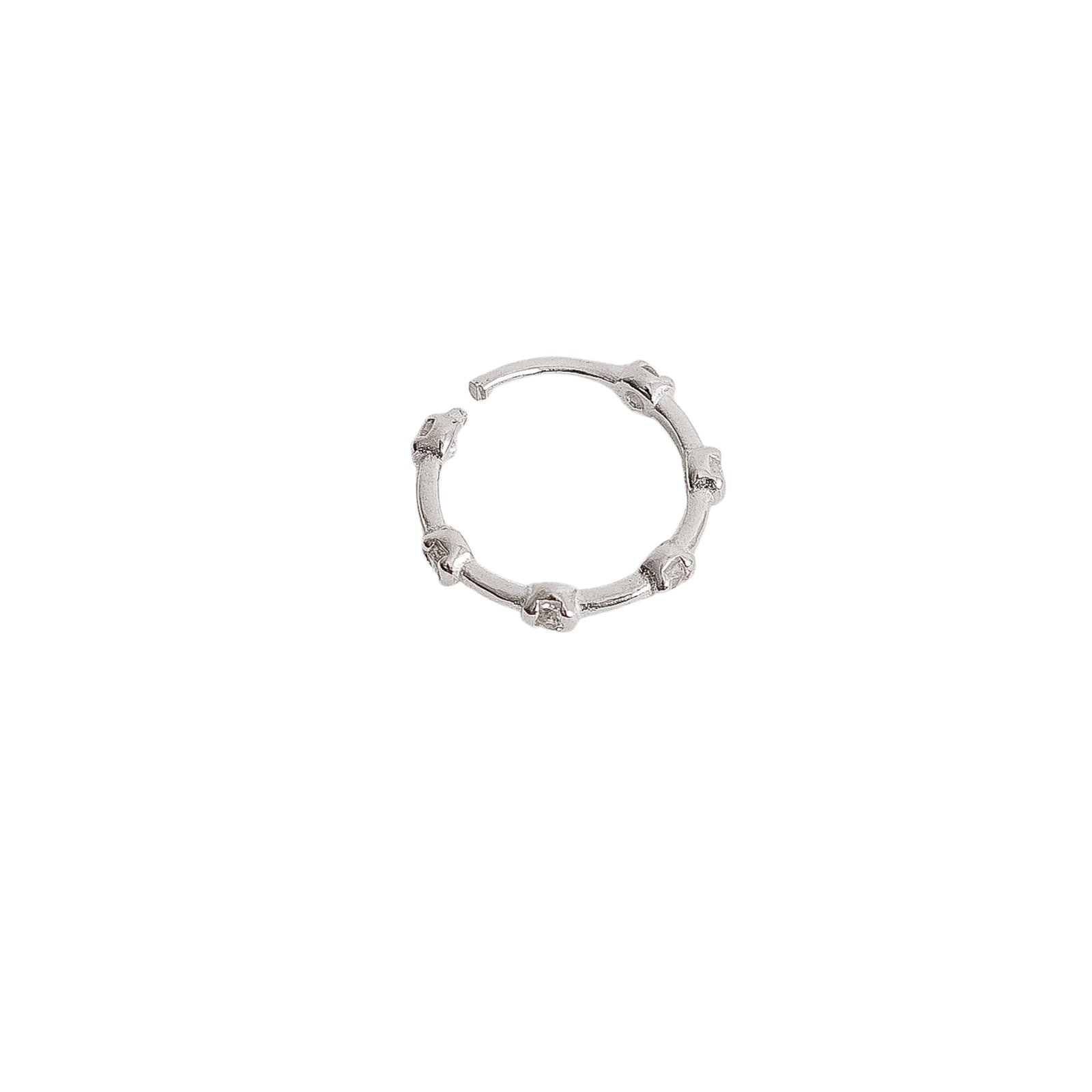 Piercing argola detalhe zircônias 11mm