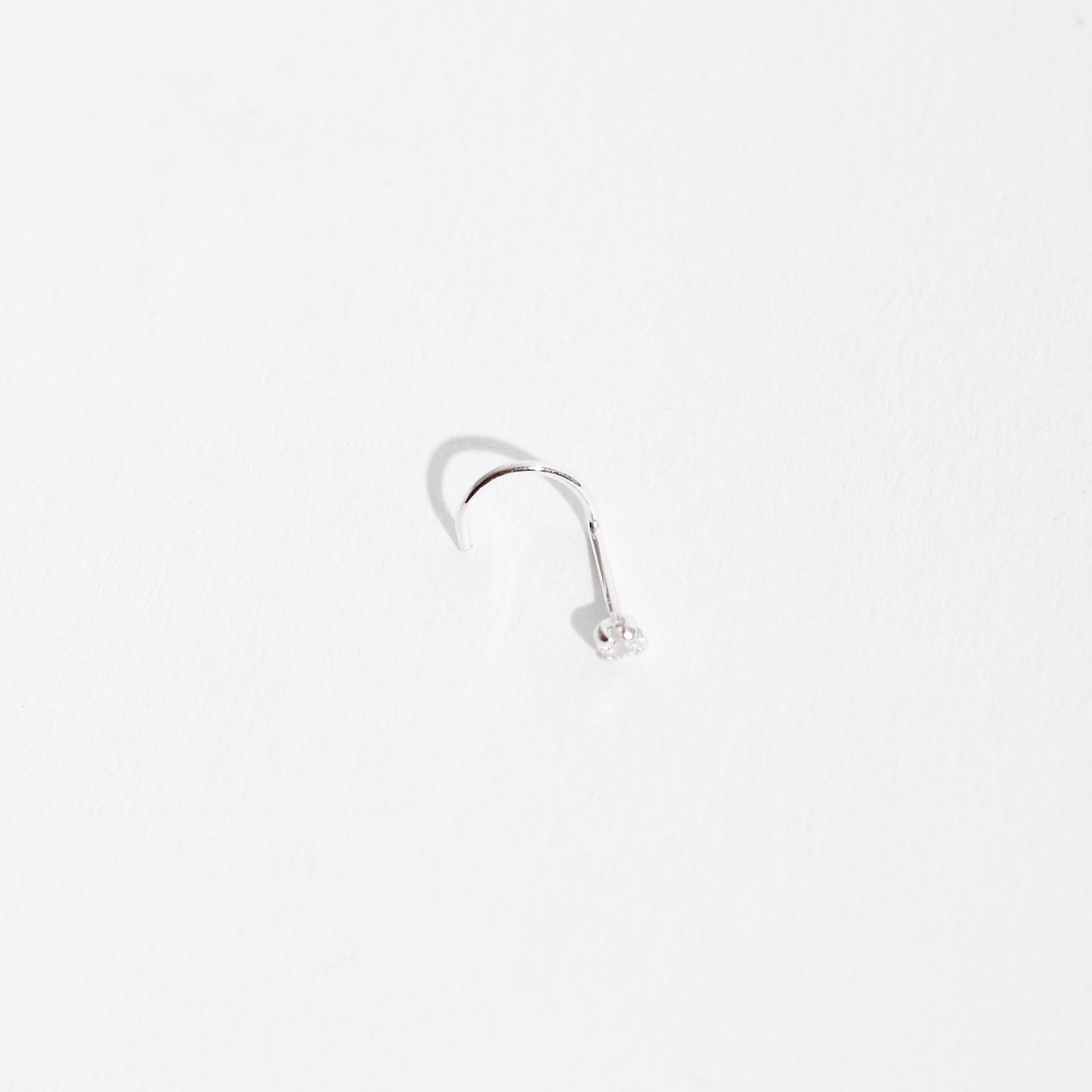 Piercing nariz zircônia cristal 2mm