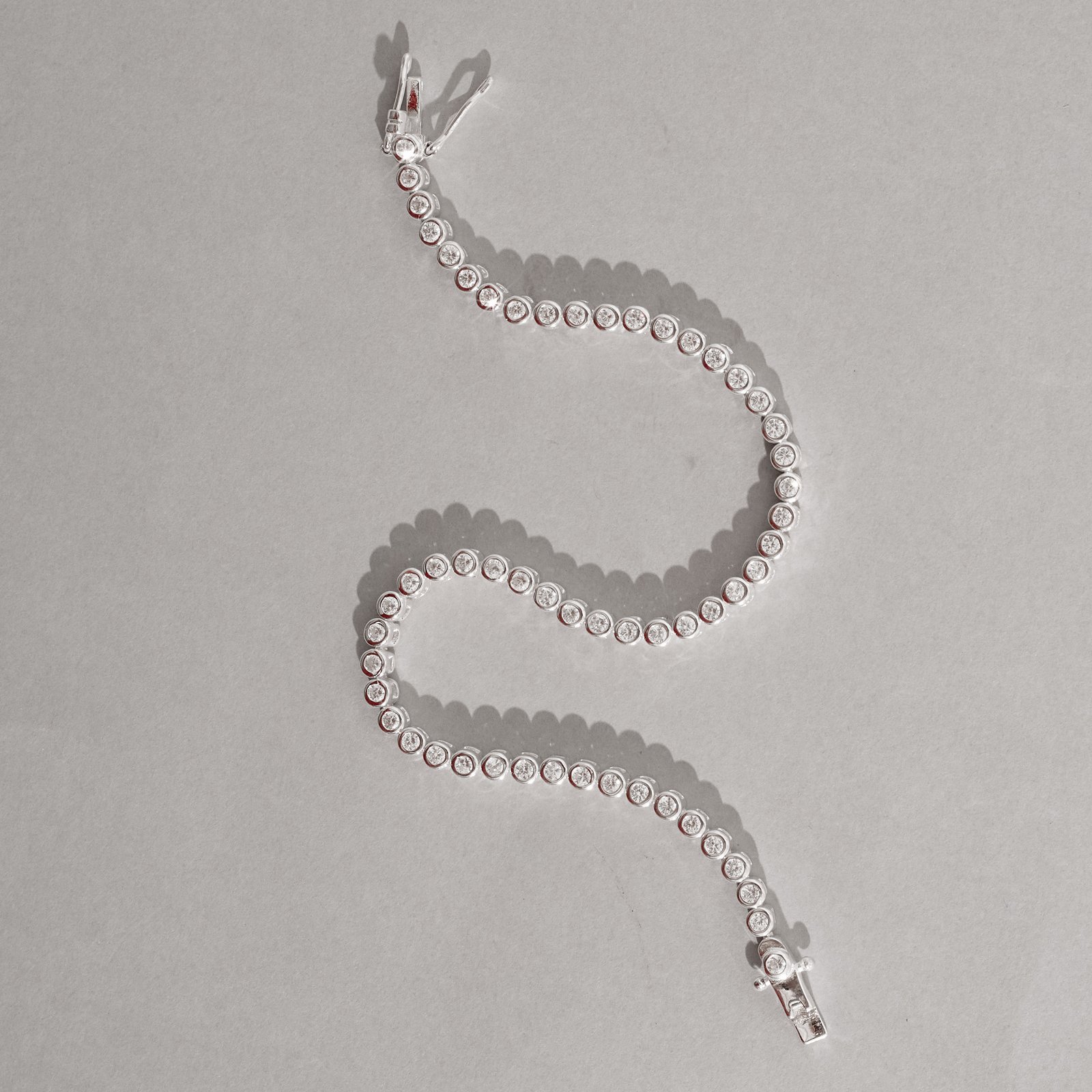 Pulseira riviera 2.8mm fecho gaveta 17cm