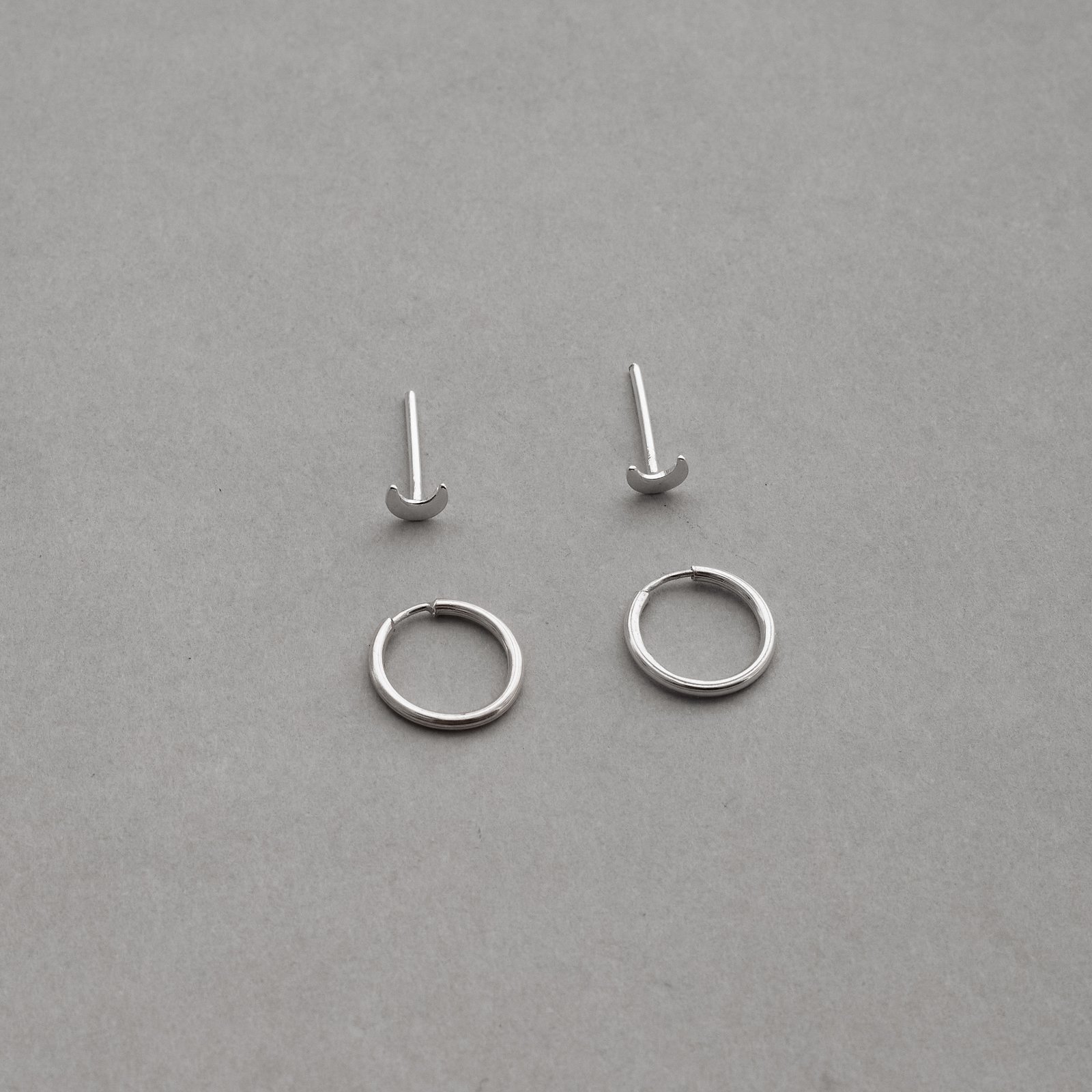 Dupla lua 4mm e argola 10mm