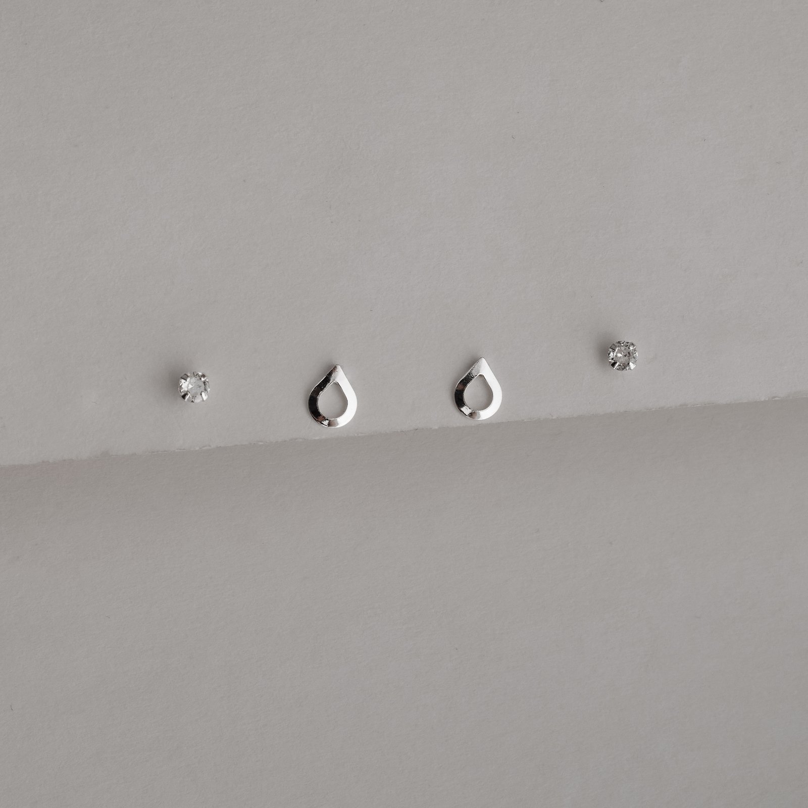 Dupla zircônia 3mm e gota vazada 6mm
